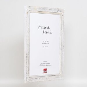 Effect Wooden Picture Frame 2240 white 9x13 cm Acrylic Glass Museum Quality