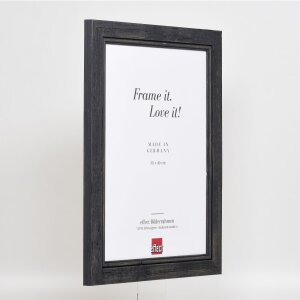 Effect Wooden Picture Frame 2240 black 25x30 cm Acrylic Glass Museum Quality