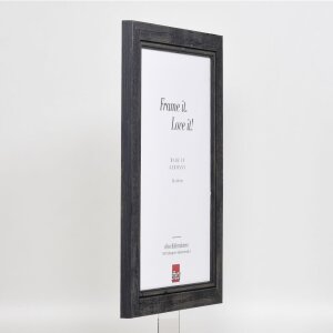 Effect Wooden Picture Frame 2240 black 25x30 cm Acrylic Glass Museum Quality