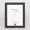 Effect Wooden Picture Frame 2240 black 25x30 cm Acrylic Glass Museum Quality