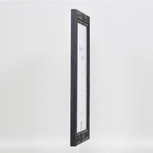 Effect Wooden Picture Frame 2240 black 25x60 cm Acrylic Glass Museum Quality