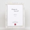 Effect Wooden Picture Frame 2240 white 35x100 cm Acrylic Glass Museum Quality