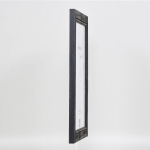 Effect Wooden Picture Frame 2240 black 40x50 cm Acrylic Glass Museum Quality