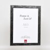 Effect picture frame 2310 silver high gloss 25x35 cm acrylic glass museum quality