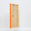 Effect wooden frame Top Cube 10x10 cm orange acrylic glass museum quality