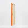 Effect wooden frame Top Cube 10x10 cm orange acrylic glass museum quality