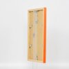 Effect Wooden Frame Top Cube 18x24 cm orange acrylic glass museum quality