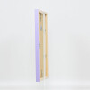 Effect Wooden Frame Top Cube 18x24 cm lilac acrylic glass museum quality