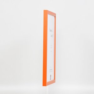 Effect Wooden Frame Top Cube 18x32 cm orange acrylic glass museum quality