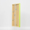 Effect Wooden Frame Top Cube 25x35 cm green acrylic glass museum quality