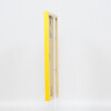 Effect wooden frame Top Cube 28x35 cm yellow acrylic glass museum quality