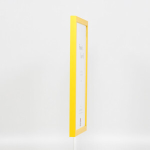 Effect Wooden frame Top Cube 29,7x42 cm yellow acrylic glass museum quality