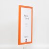 Effect Wooden Frame Top Cube 42x59,4 cm orange acrylic glass museum quality