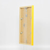 Effect wooden frame Top Cube 50x65 cm yellow acrylic glass museum quality