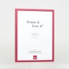 Effect Wooden Frame Profile 35 red 23x70 cm Museum Glass