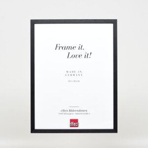 Effect Wooden Frame Profile 35 black 23x70 cm Museum Glass