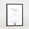 Effect Wooden Frame Profile 35 black 23x70 cm Museum Glass