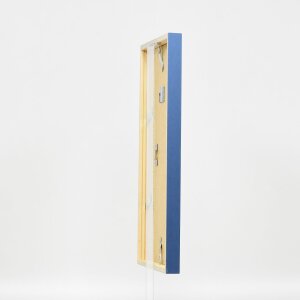 Effect Wooden Frame Profile 35 blue 23x70 cm Museum Glass