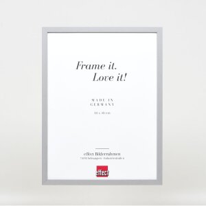 Effect Wooden Frame Profile 35 light grey 25x50 cm Museum Glass