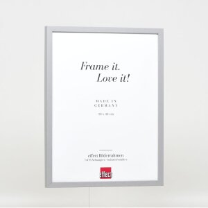 Effect Wooden Frame Profile 35 light grey 25x50 cm Museum Glass