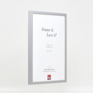 Effect Wooden Frame Profile 35 light grey 25x50 cm Museum Glass