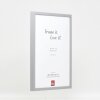 Effect Wooden Frame Profile 35 light grey 25x50 cm Museum Glass