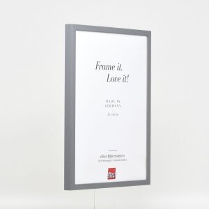 Effect wooden frame profile 35 anthracite 25x60 cm museum glass