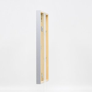 Effect Wooden Frame Profile 35 light grey 25x60 cm Museum Glass