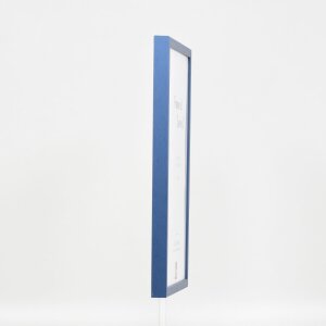 Effect Wooden Frame Profile 35 blue 25x60 cm Museum Glass