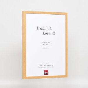 Effect wooden frame profile 35 oak 25x60 cm museum glass