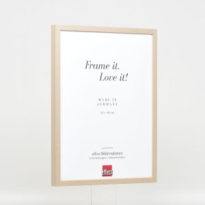 Effect Wooden Frame Profile 35 light brown 25x70 cm Museum Glass