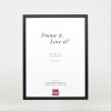 Effect Wooden Frame Profile 35 black 25x70 cm Museum Glass