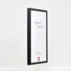 Effect Wooden Frame Profile 35 black 25x70 cm Museum Glass