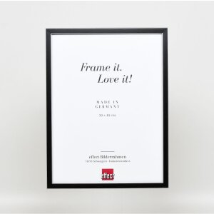 Effect Solid Wood Picture Frame Profile 39 black 42x59.4 cm Museum Glass