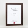 Effect wooden picture frame profile 52 dark brown 35x50 cm museum glass