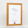 Effect Wooden Picture Frame Profile 52 oak-coloured 50x75 cm museum glass