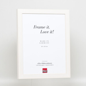 Effect Wooden Picture Frame Profile 55 white 60x60 cm Museum Glass