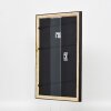 Effect wooden picture frame profile 85 black 35x100 cm museum glass