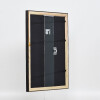 Effect wooden picture frame profile 85 black 50x100 cm museum glass