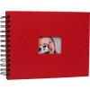 HNFD Spiral Album BULDANA red 23x17 cm 40 black pages