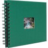 HNFD Spiral Album BULDANA fir green 23x17 cm 40 black pages