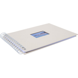 HNFD spiral album BULDANA chamois 23x17 cm 40 white pages