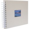 HNFD spiral album BULDANA chamois 23x17 cm 40 white pages