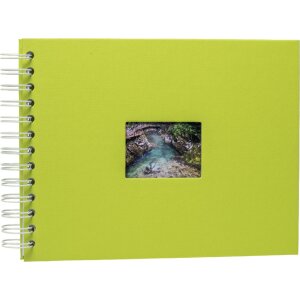 HNFD Spiral Album BULDANA may green 23x17 cm 40 white pages