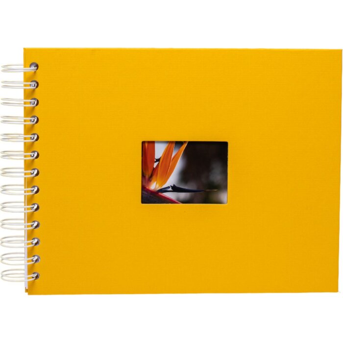 HNFD Spiral Album BULDANA ochre 23x17 cm 40 white pages