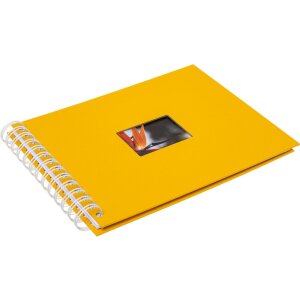 HNFD Spiral Album BULDANA ochre 23x17 cm 40 white pages