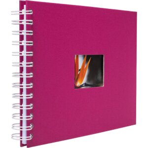 HNFD spiral album BULDANA amarena 23x17 cm 40 white pages