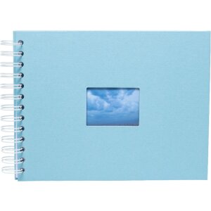 HNFD Spiral Album BULDANA aqua 23x17 cm 40 white pages