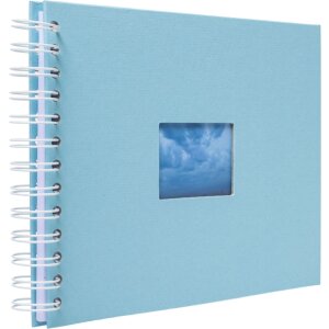 HNFD Spiral Album BULDANA aqua 23x17 cm 40 white pages