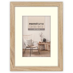 ZEP Wooden Frame Malmo natural 15x20 cm with Passepartout...